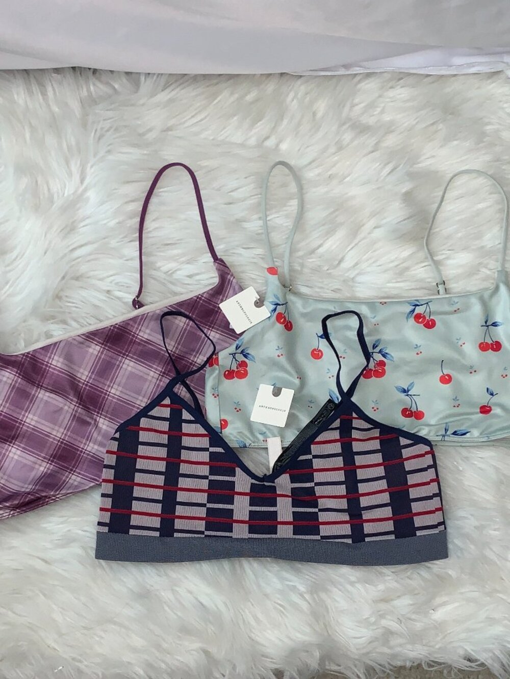 ANTHROPOLOGIE X LYREBIRD Skin Seamless Bra Set of 3 Sz LARGE/EXTRA LARGE
